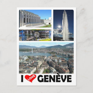 Schweiz - Genève - Genève - I kärlek - Vykort