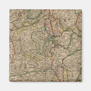 Schweiz graverade karta magnet
