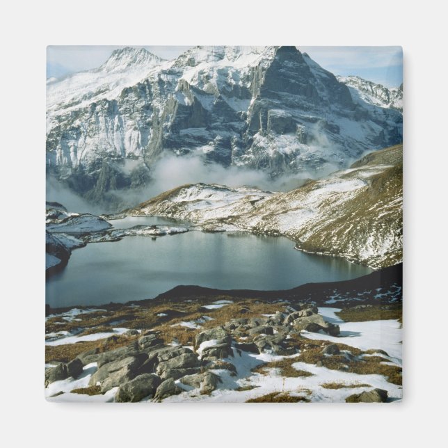 Schweiz, Grindelwald, Bernalperna, Utsikt Magnet (Framsidan)