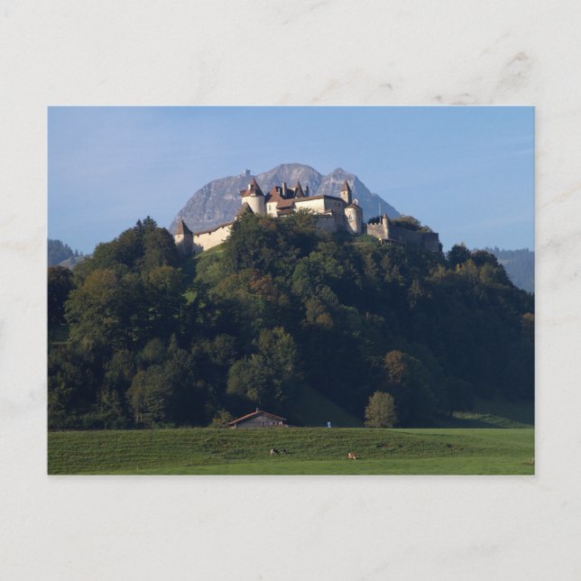 Schweiz Gruyeres Castle Postcard Vykort (Framsida)