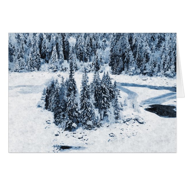 Schweiz Hälsningskort (Framsidan Horizontal)