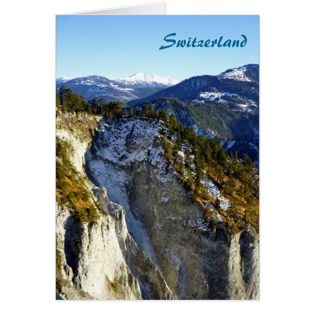 Schweiz Hälsningskort (Framsidan)