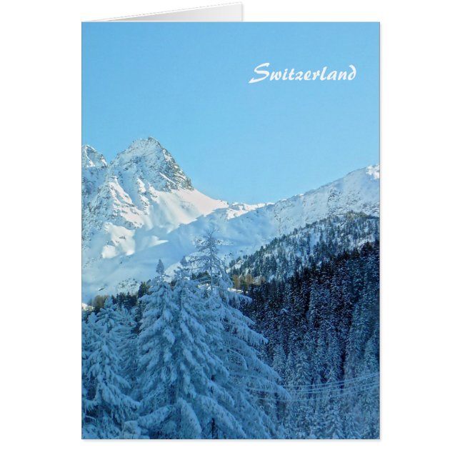 Schweiz Hälsningskort (Framsidan)