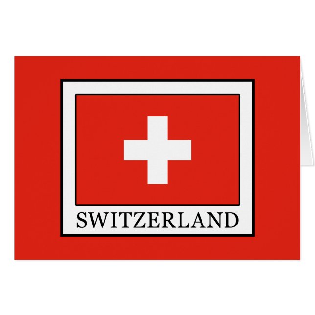 Schweiz Hälsningskort (Framsidan Horizontal)
