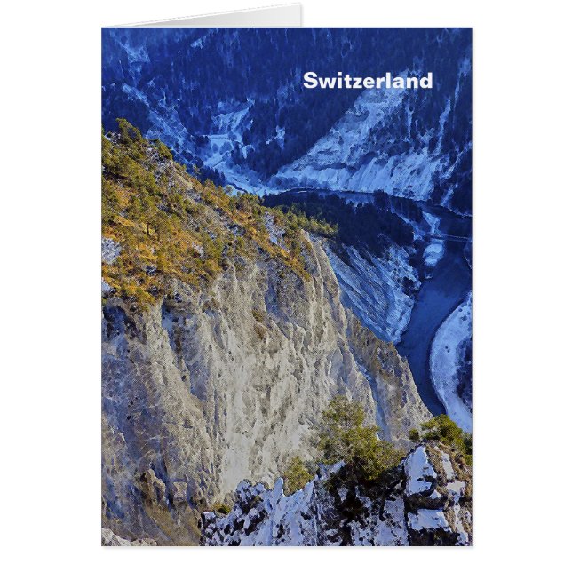 Schweiz Hälsningskort (Framsidan)