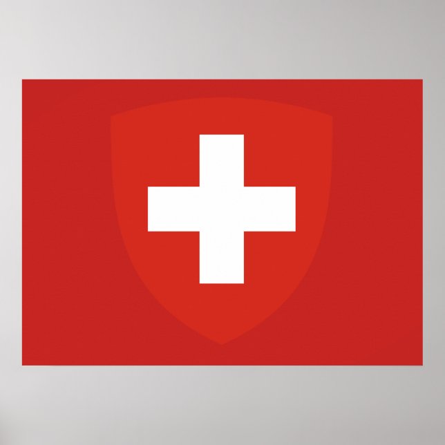 Schweiz Jacka av arm Poster (Framsidan)