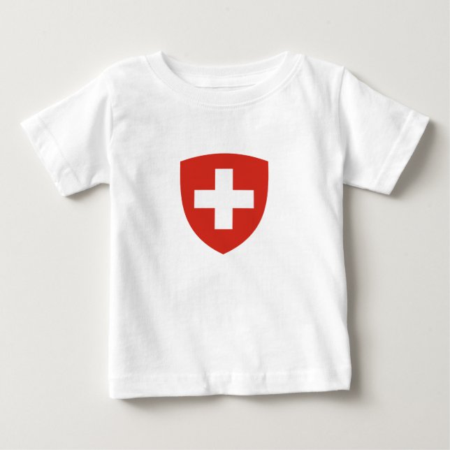 Schweiz jacka av arm tee shirt (Framsida)
