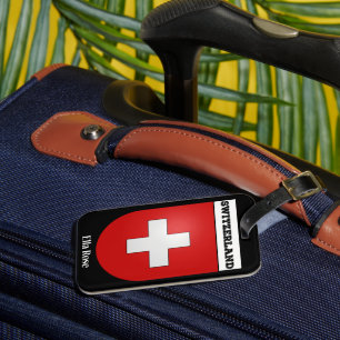 Schweiz Jackande Arm Luggage Tag Bagagebricka