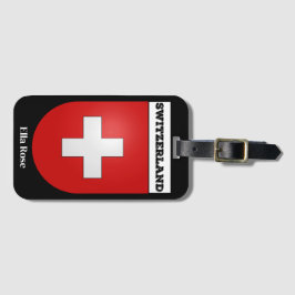 Schweiz Jackande Arm Luggage Tag Bagagebricka