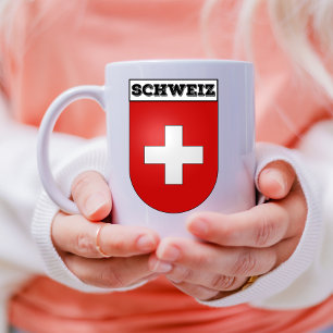 Schweiz Jackar Arm Schweiz Wappen Mugg