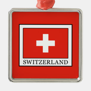 Schweiz Julgransprydnad Metall