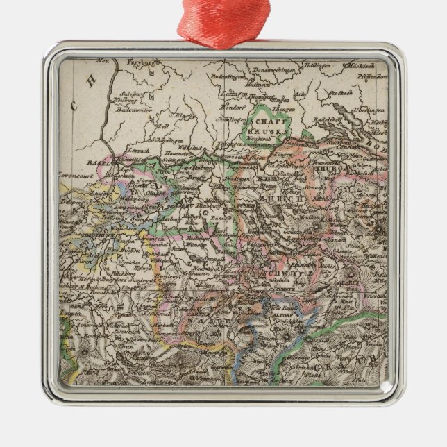 Schweiz Julgransprydnad Metall (Framsidan)