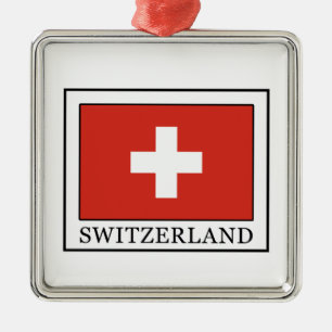 Schweiz Julgransprydnad Metall