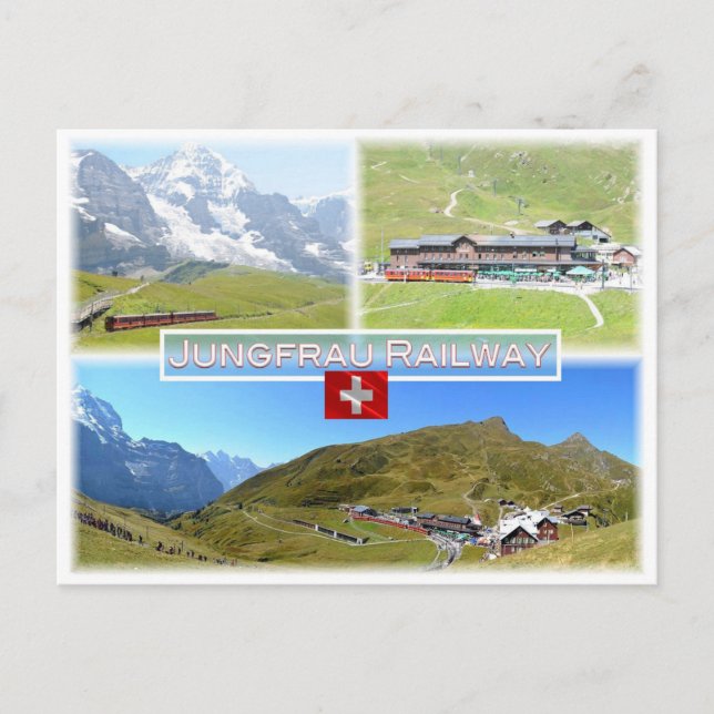 Schweiz - Jungfrau Railway - Vykort (Framsida)