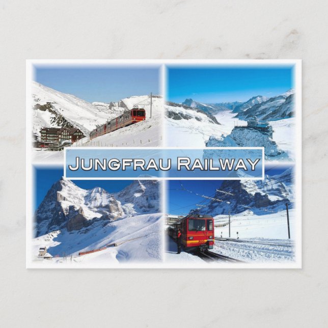 Schweiz - Jungfrau Railway - Vykort (Framsida)
