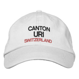 Schweiz:Kanton-Personlig med justerbar höjd Broderad Keps