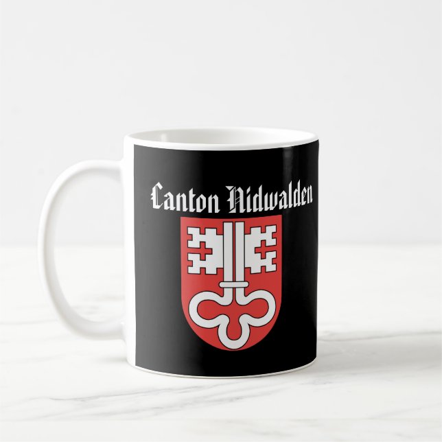 Schweiz: Kantonen Nidwalden Coffee Mugg (Vänster)