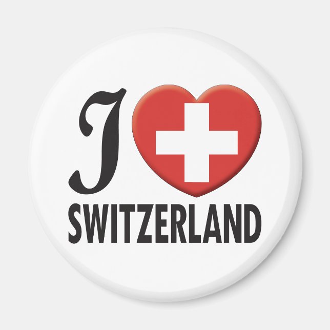 Schweiz Kärlek Magnet (Framsidan)