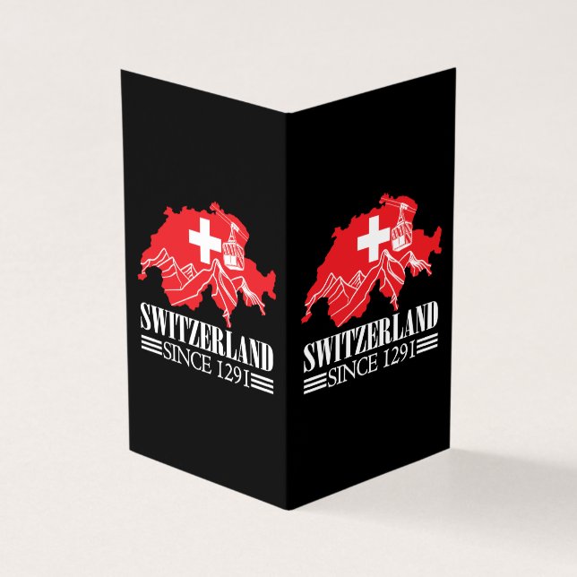 Schweiz Karta sedan 1291 Berg i Schweiz Flagga Kort (Utsida)