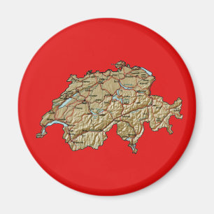 Schweiz Kartmagnet Magnet