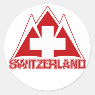 SCHWEIZ-klistermärken Runt Klistermärke