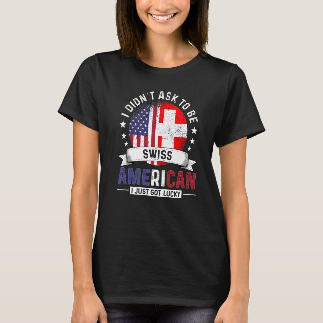 Schweiz Land Flaggor Pride Schweiz F T Shirt (Framsida)