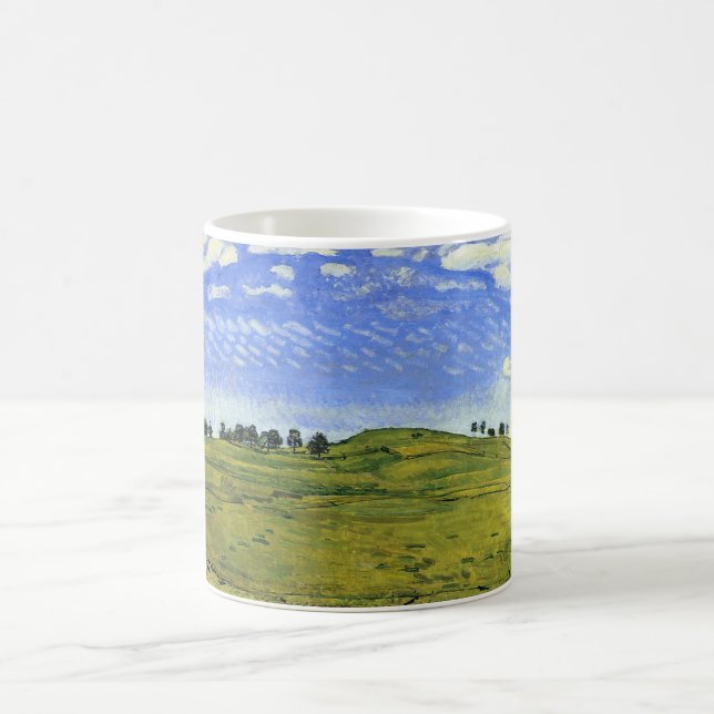 Schweiz landskap med Backe (av Ferdinand Hodler) Kaffemugg (Center)