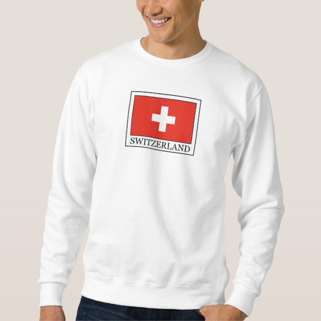 Schweiz Lång Ärmad Tröja (Framsida)