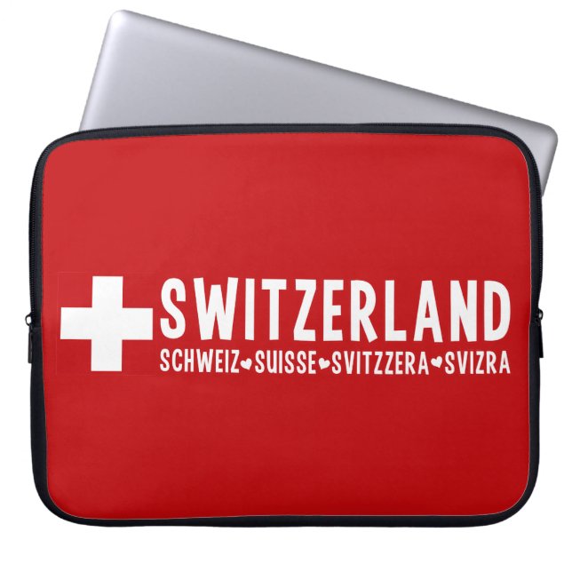 SCHWEIZ laptop sleeve (Framsidan)