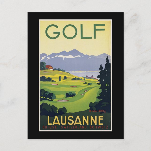 Schweiz Lausanne Vykort (Framsida)