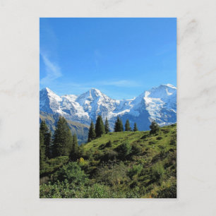 Schweiz Majestic Bevackra Mountains Vykort