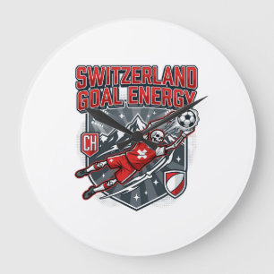 Schweiz Mål Energi Skelett Anfallare Nationer B Stor Klocka