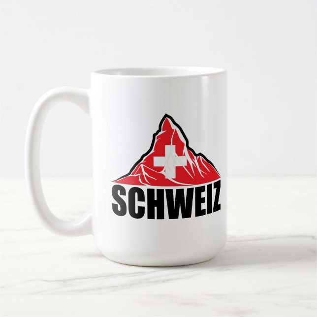 Schweiz Matterhorn Schweiz Kaffemugg (Vänster)