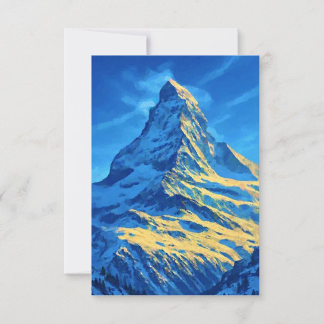 Schweiz Matterhorn Tack Kort (Framsida)