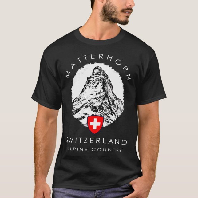 Schweiz Matterhorn Xo4U Original T Shirt (Framsida)