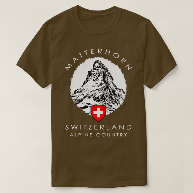 Schweiz Matterhorn Xo4U Original T Shirt (Design framsida)