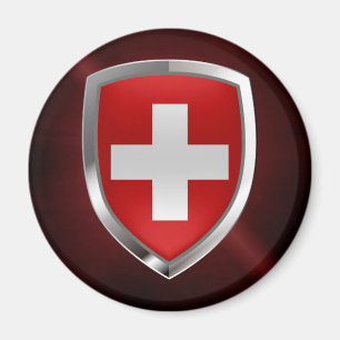 Schweiz Metallic Emblem Magnet