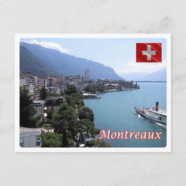 Schweiz - Montreaux - Vykort (Framsida)