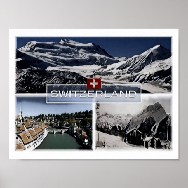 Schweiz - Mosaic - Poster (Framsidan)