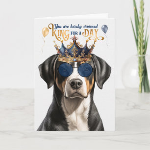Schweiz Mountain Hund för Day Funny Birthday Kort