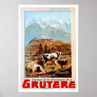 Schweiz Mountain Poster