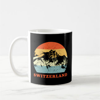 Schweiz Mountain Vacation Throwback Kaffemugg