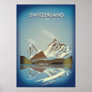 Schweiz Mounts reseaffisch Poster