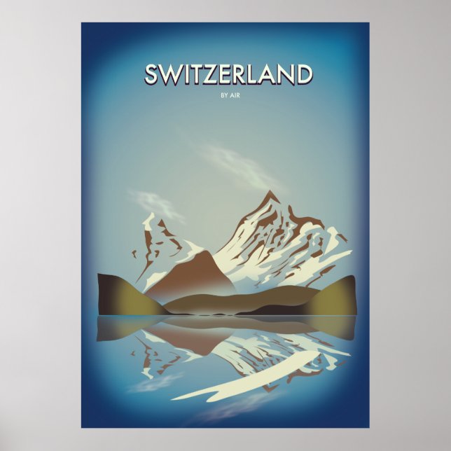 Schweiz Mounts reseaffisch Poster (Framsidan)