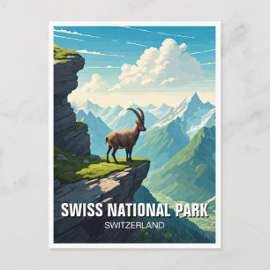 Schweiz nationalpark vykort