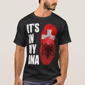 Schweiz och Albaniens blandat DNA-kulturarv T Shirt