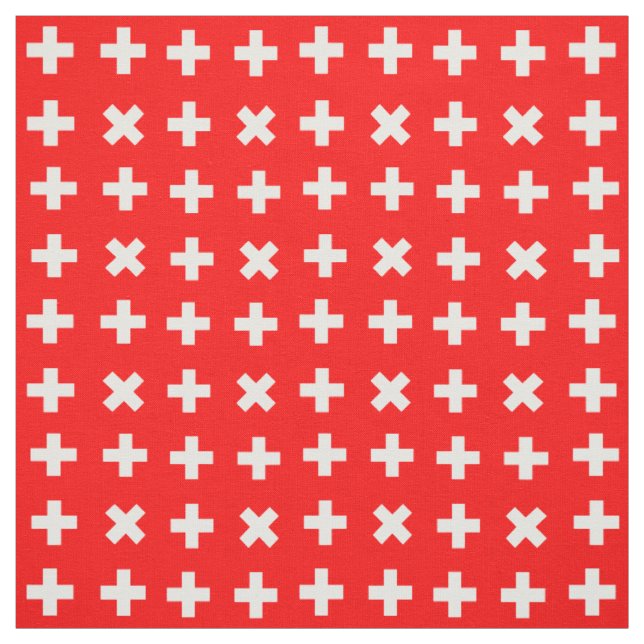 Schweiz och Schweiz Flagga mode, resor/sport Tyg (Provkarta)