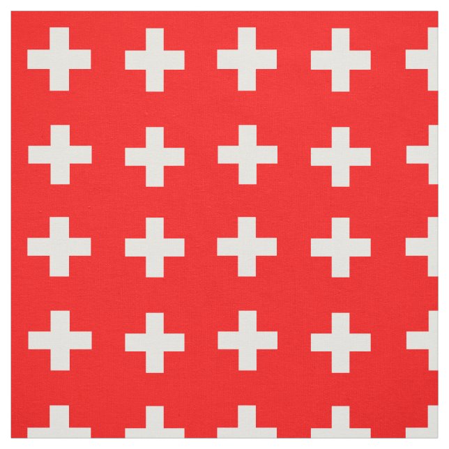Schweiz och Schweiz Flagga mode, resor/sport Tyg (Provkarta)