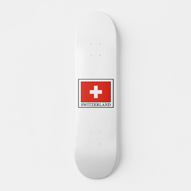 Schweiz Old School Skateboard Bräda 18 Cm (Framsida)