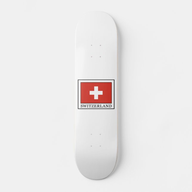 Schweiz Old School Skateboard Bräda 21,6 Cm (Framsida)